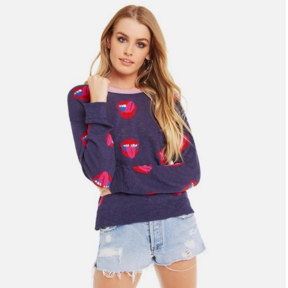 Wildfox Lippy Laura Sweater - Picture 1 of 7